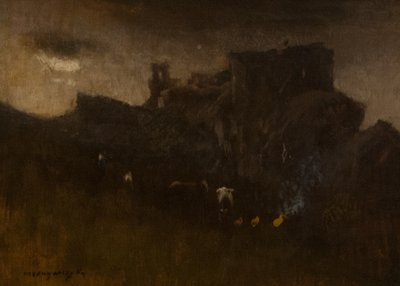 Lagerfeuer von Laszlo Mednyanszky